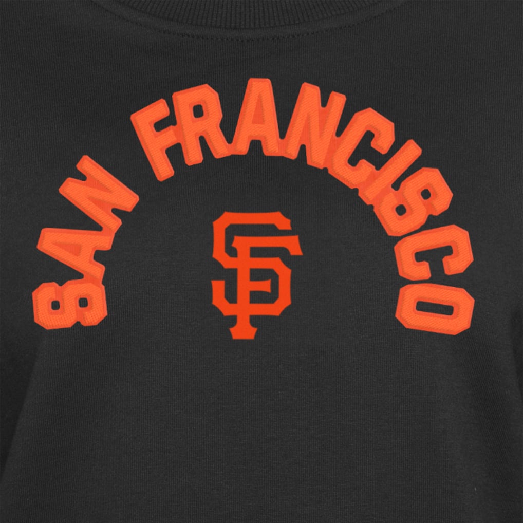  San Francisco Giants New Era Women's Game Day Color Pullover Sweatshirt - Black